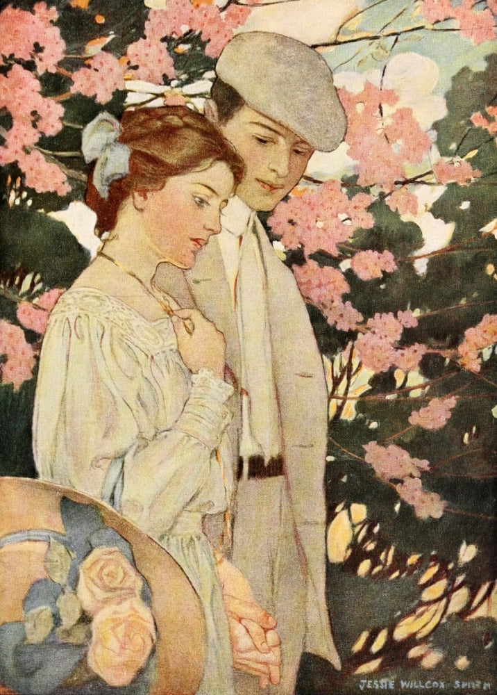 The Seven Ages of Childhood 1909 Lovers Canvas Art - Jessie Willcox Smith (18 x 24)