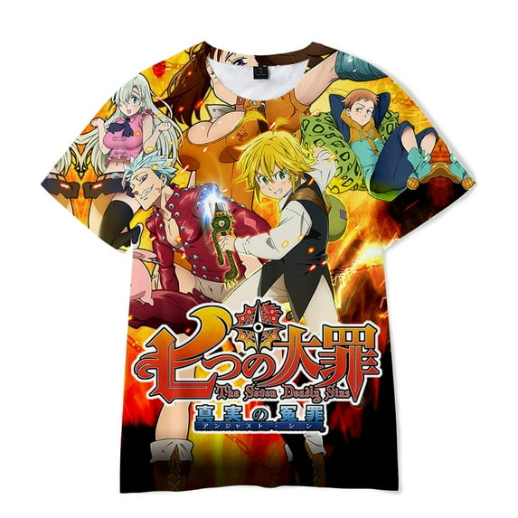 The Seven Deadly Sins T shirt New Crewneck Short Sleeve Kids Tshirt Suitable Boys Girls O-Neck Streetwear Summer Comic Tees