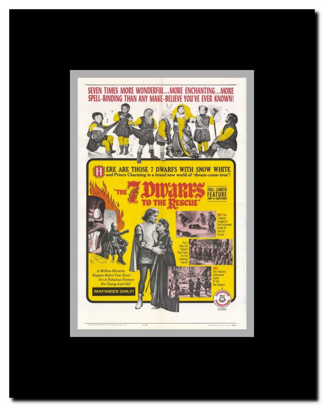 The Seven Dwarfs to the Rescue Framed Movie Poster