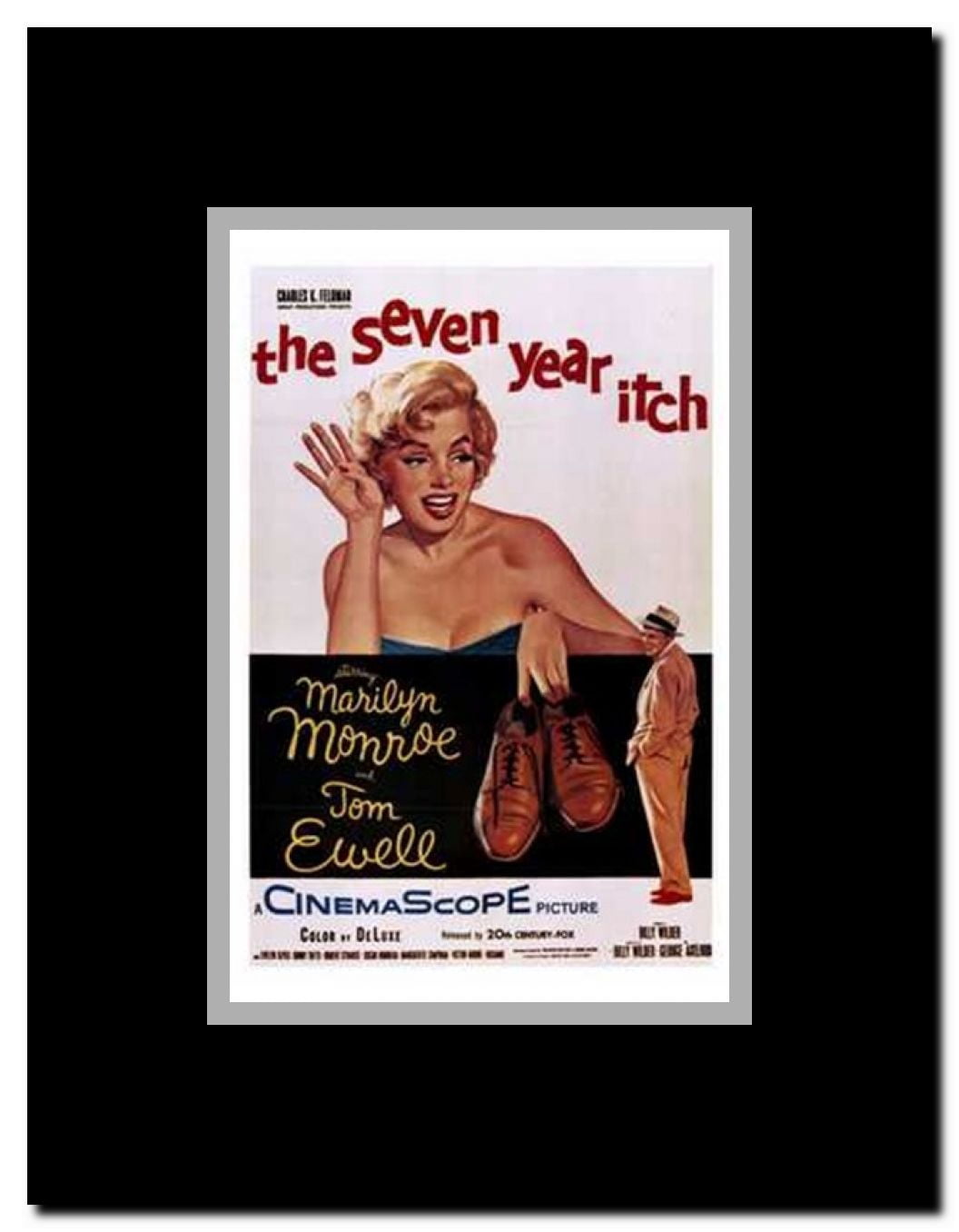 The Seven Year Itch - style A c.1955 Framed Movie Poster