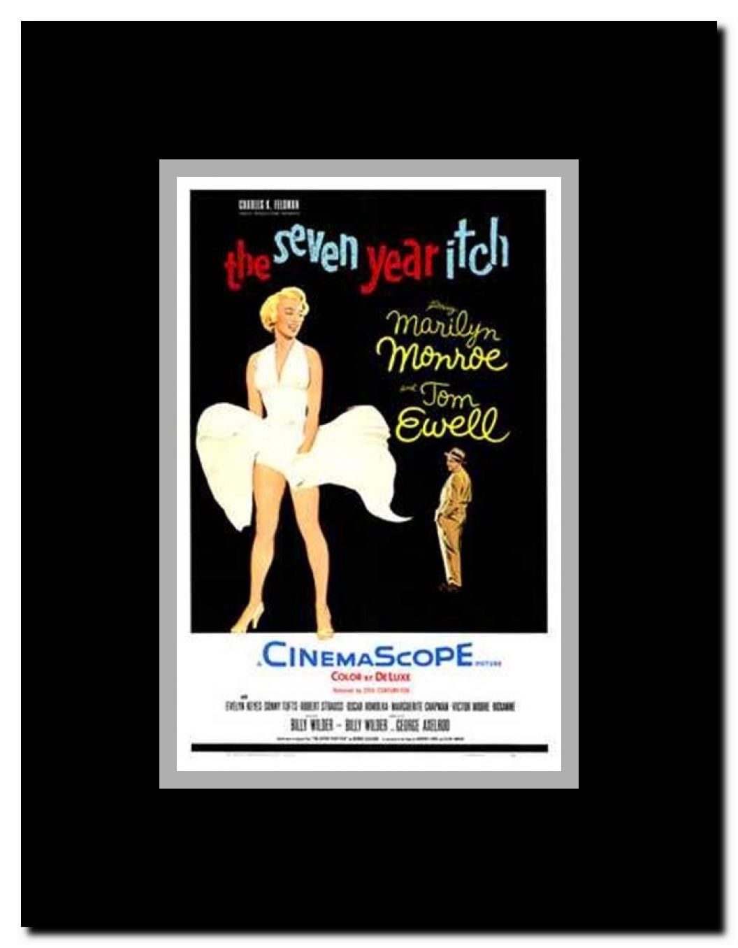 The Seven Year Itch - style B c.1955 Framed Movie Poster
