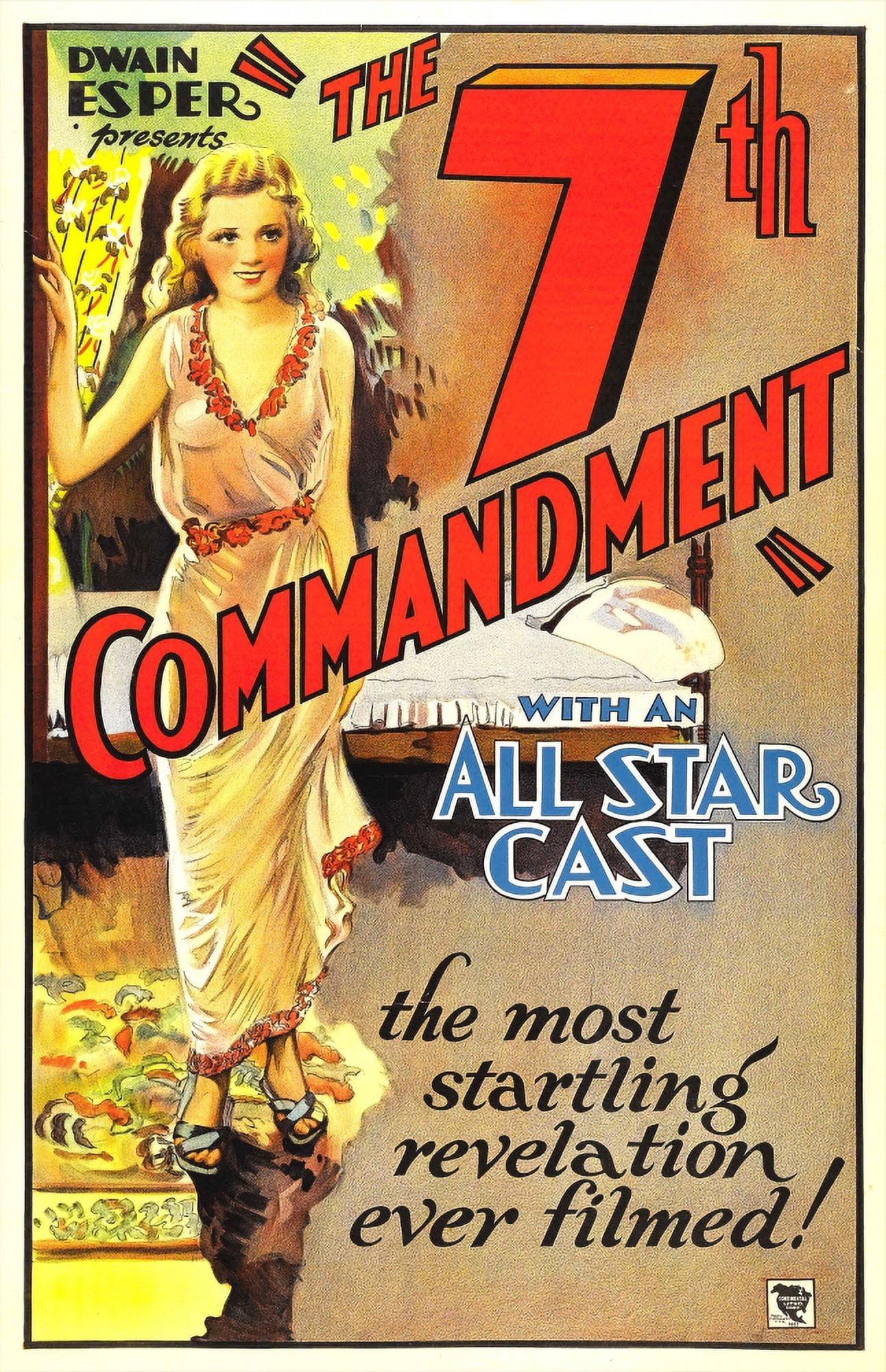 The Seventh Commandment Canvas Art - (11 x 17)