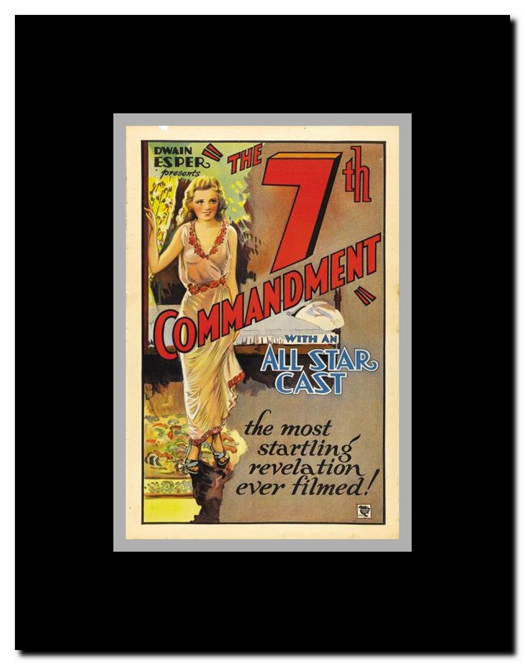 The Seventh Commandment Framed Movie Poster