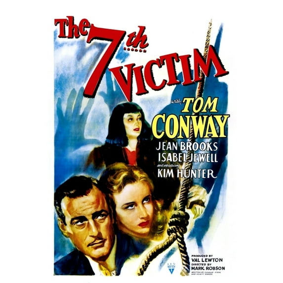 The Seventh Victim Tom Conway Kim Hunter Jean Brooks 1943 Movie Poster Masterprint (24 x 36)