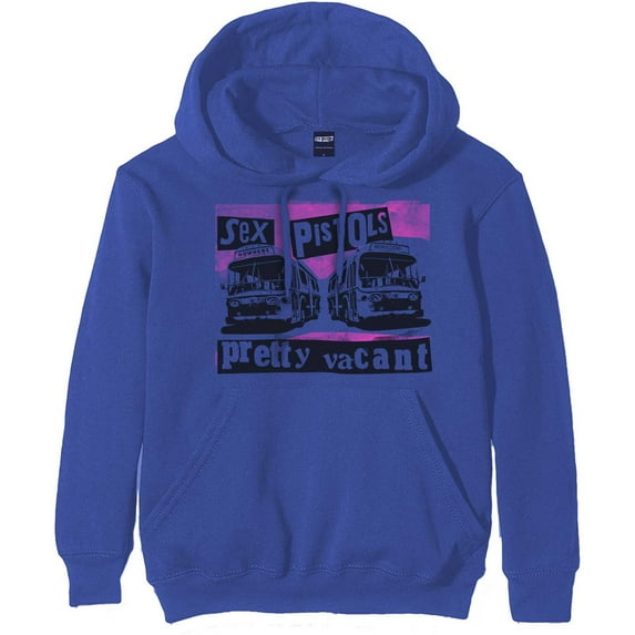The Sex Pistols Unisex Pullover Hoodie Sweatshirt Pretty Vacant Coaches (X-Large)
