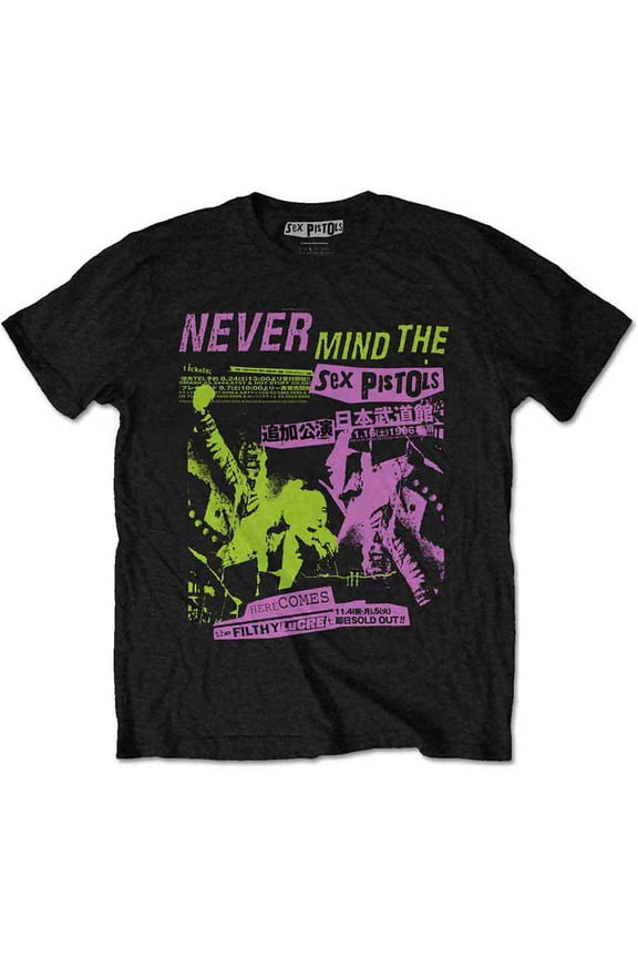 The Sex Pistols Unisex T-Shirt Japanese Poster (XX-Large)