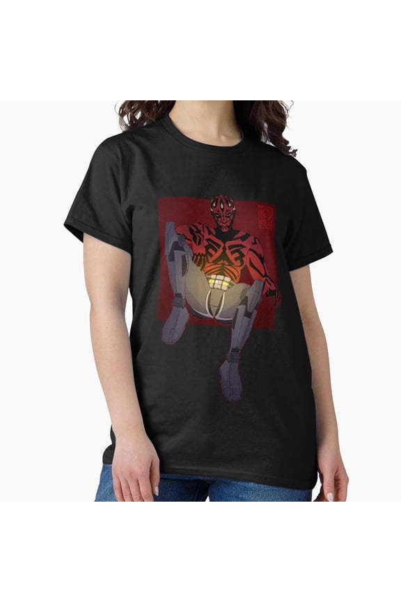 The Shadow Lord Crimson Light Double Blade Sith Master Graphic Variant B T-Shirt