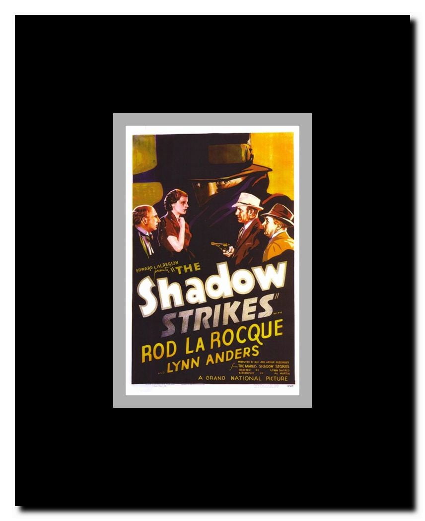 The Shadow Strikes Framed Movie Poster