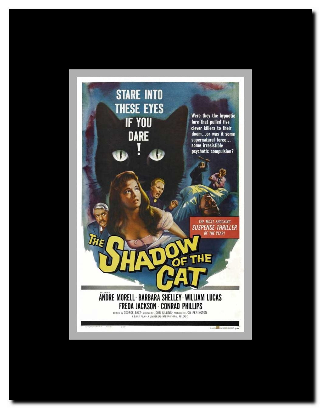 The Shadow of the Cat Framed Movie Poster