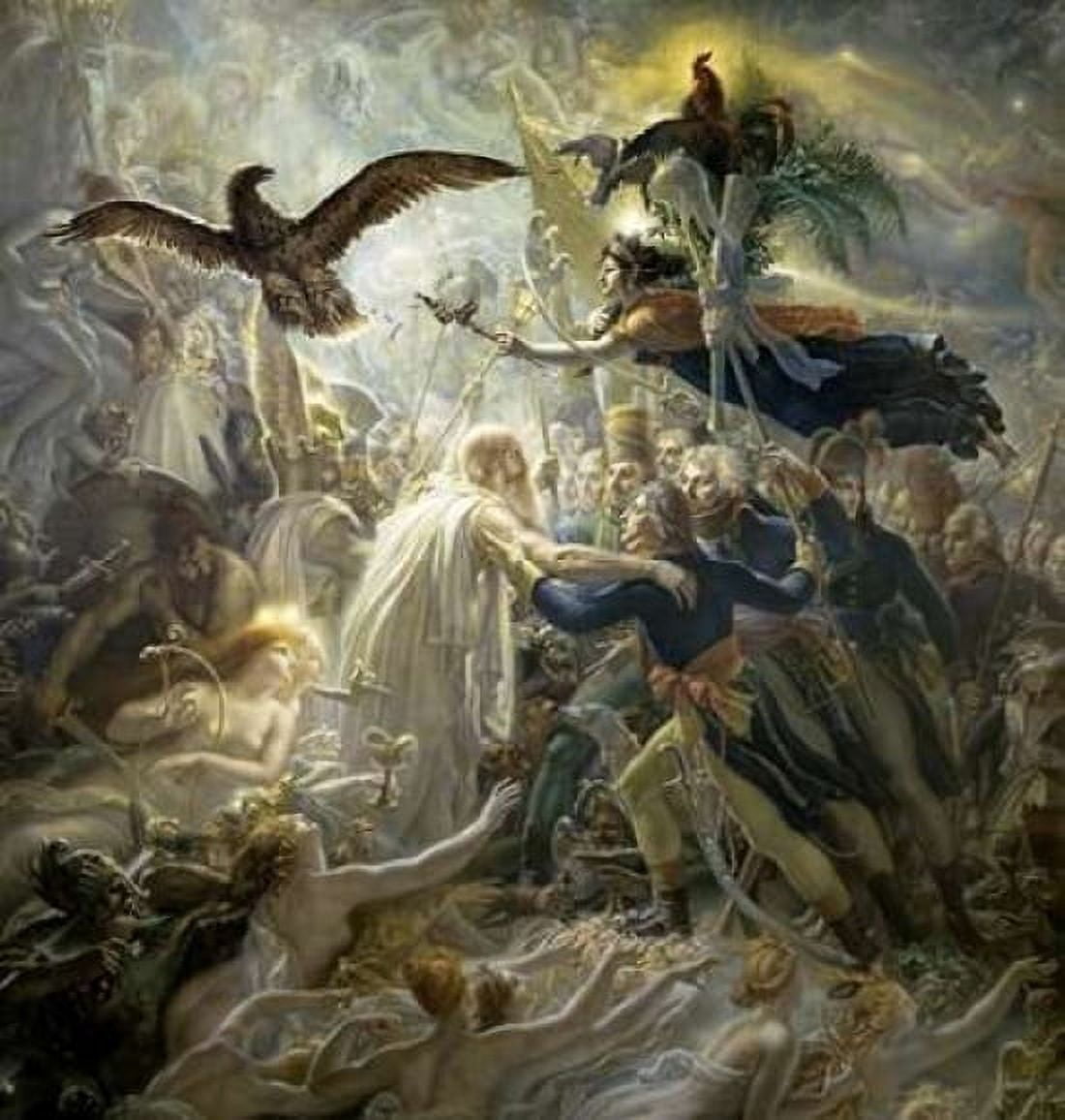 The Shadows of the French Warriors Led by the Victory Canvas Art - Anne Girodet De Roucy-Trioson (24 x 24)