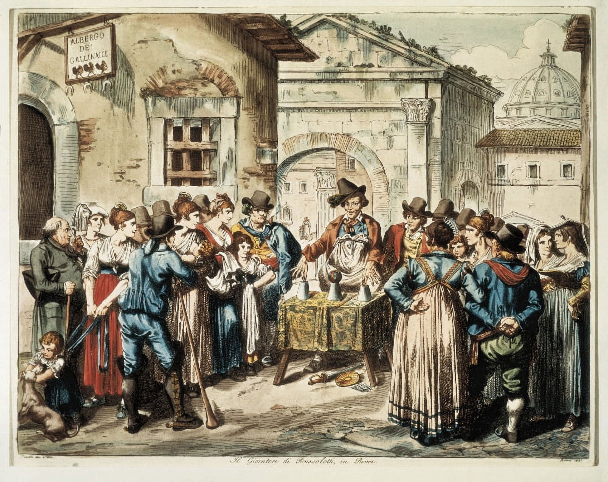 The Shaker Player In Rome Canvas Art - (36 x 24)