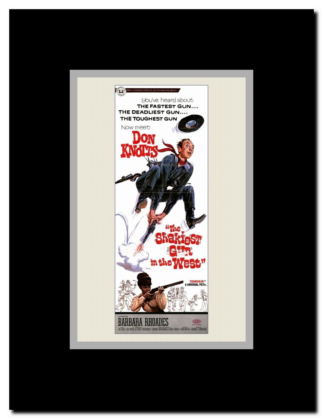 The Shakiest Gun in the West Framed Movie Poster
