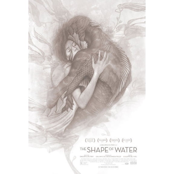 The Shape Of Water Poster Art Print on Metal 12x16 Multi-Color Square Adults Best Posters