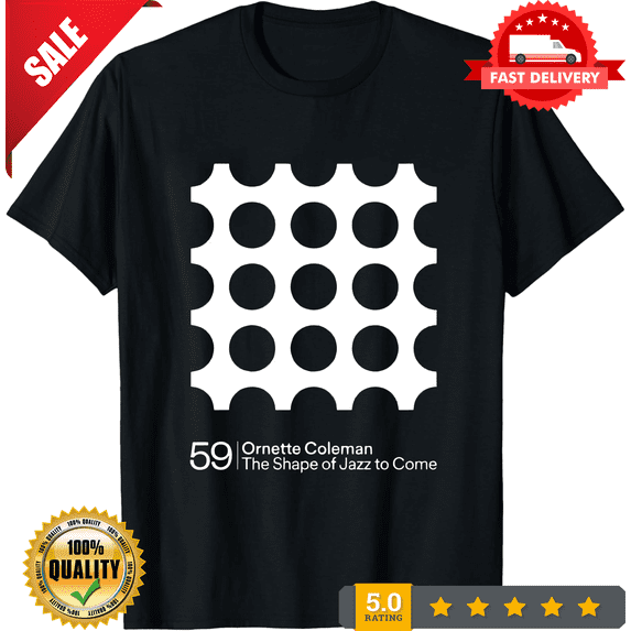 The Shape of Jazz to Come Albums T-Shirt Ornette Coleman Skies of America, LIMITED EDITION-TH69941