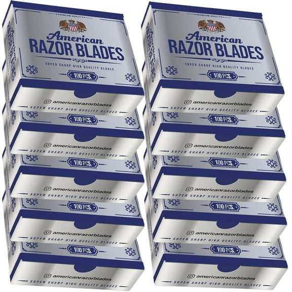 The Shave Factory American Razor Blades - Single Edge Razor Blades - Pack of 10