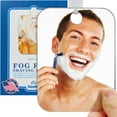 thumbnail image 1 of The Shave Well Company Fog-Free Shower Mirror, Frameless Bathroom Shaving Mirror, Removes from Hook for Hand Held Use, 1 of 9