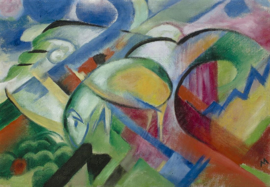 The Sheep Canvas Art - Franz Marc (18 x 24)