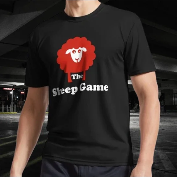 The Sheep Game Merch Logo T-Shirt Funny Size Mode American T-shirt
