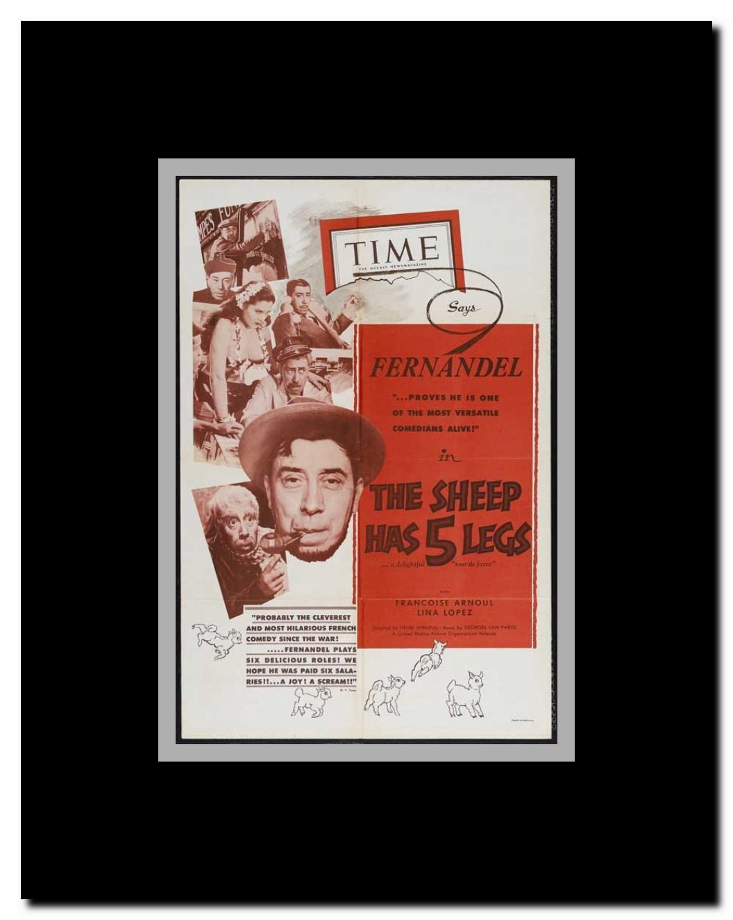 The Sheep Has Five Legs Framed Movie Poster