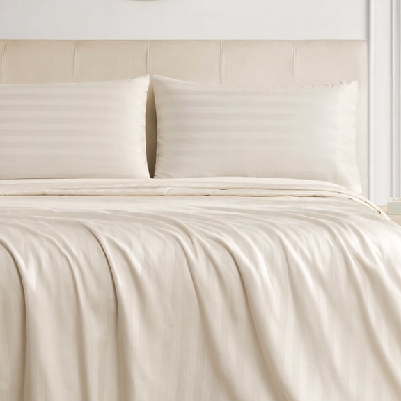 The Sheet Lab Regal Dreams Sheet Sets, 4-Piece Full, Beige