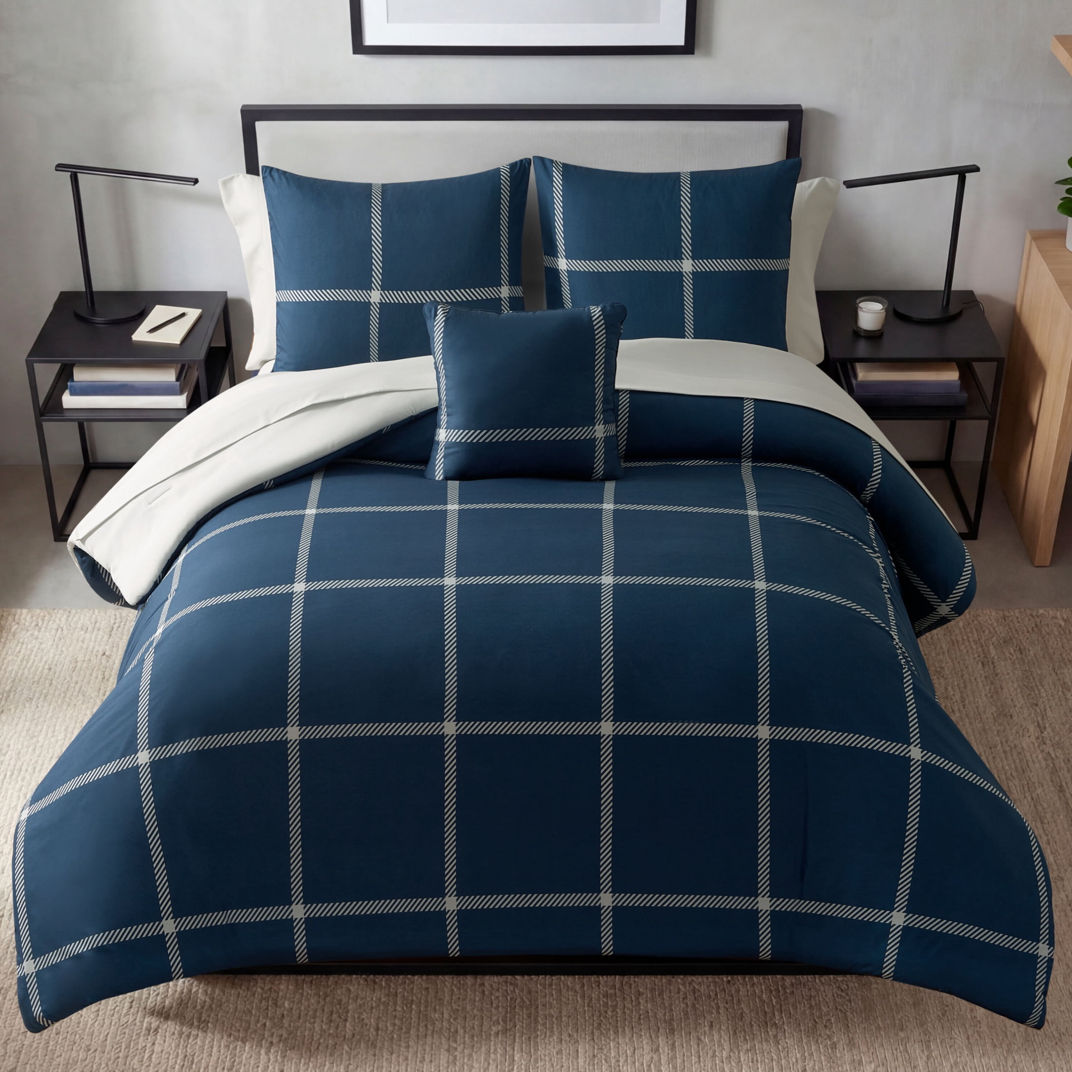 The Sheet Lab Window Pane Check Bed in a Bag