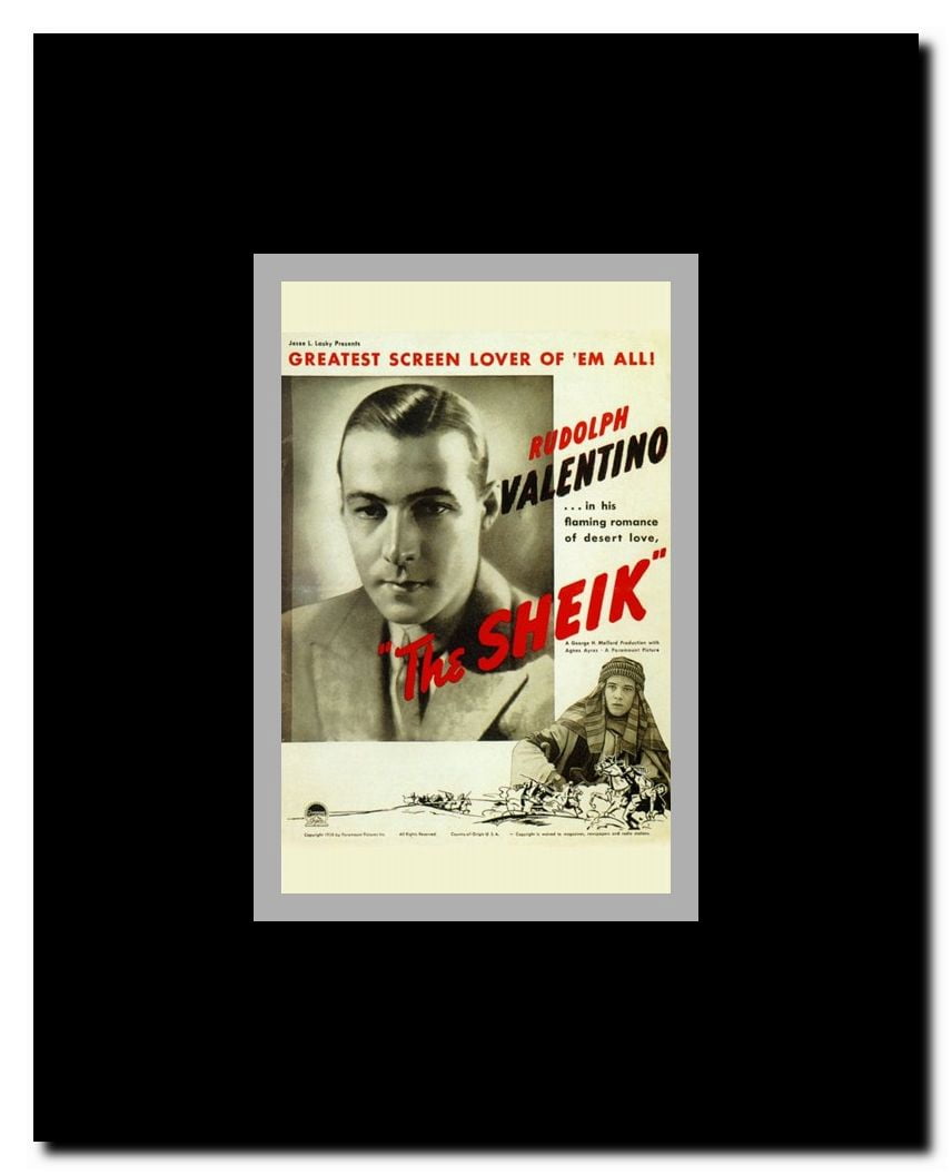 The Sheik Framed Movie Poster