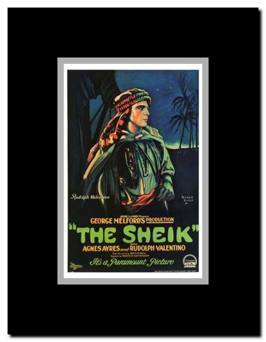 The Sheik Framed Movie Poster