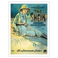 thumbnail image 1 of The Sheik - Motion Picture Starring Rudolph Valentino & Agnes Ayres - Vintage Film Movie Poster by Henry Clive c.1921 - Fine Art Matte Paper Print (Unframed) 24x32in, 1 of 4