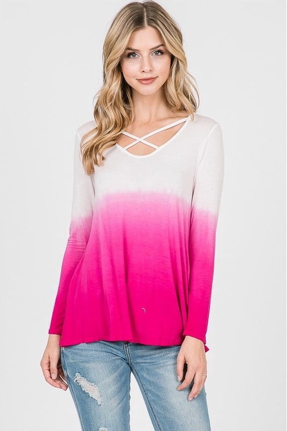 The Shelly - Women's Top in Fuchsia