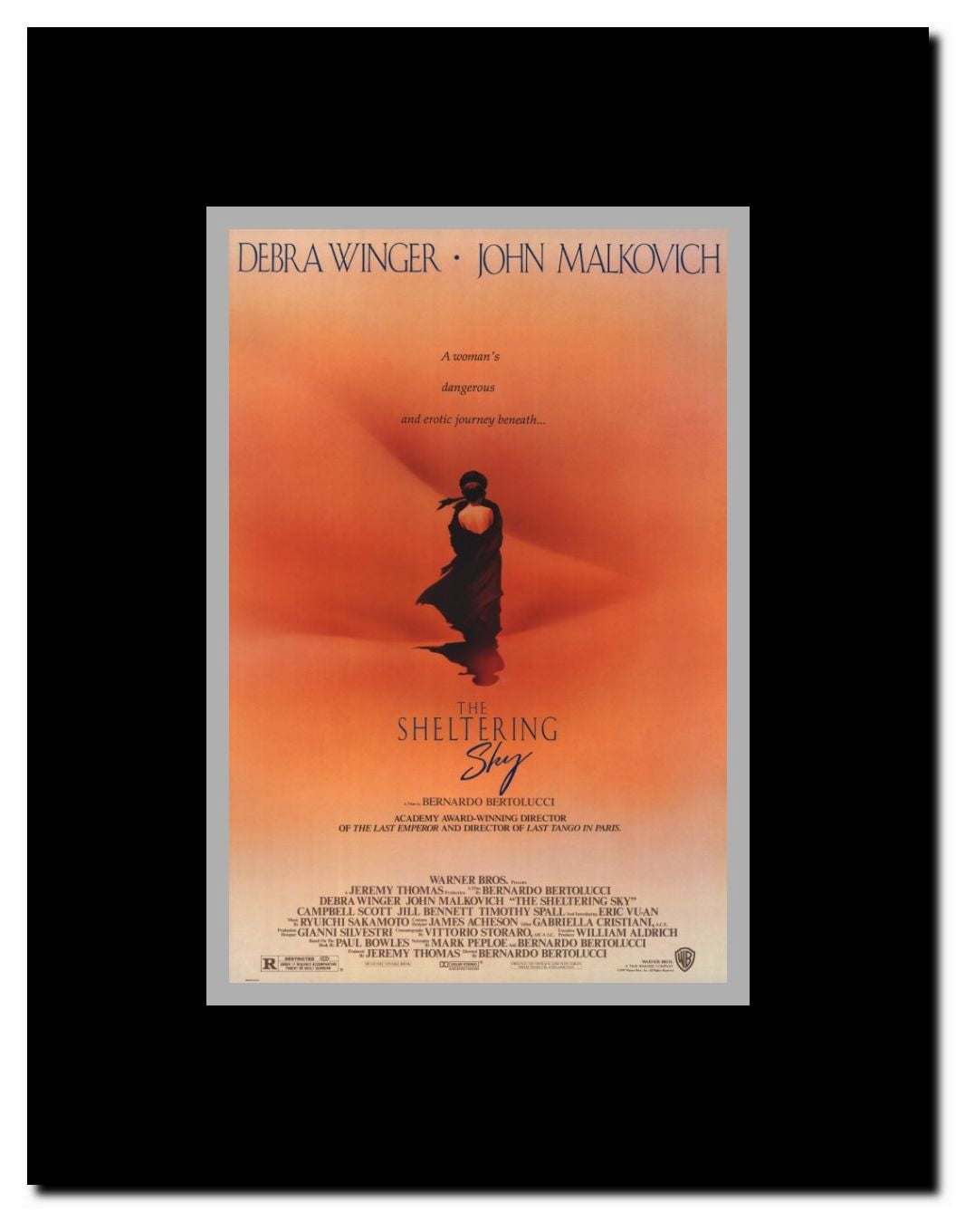 The Sheltering Sky Framed Movie Poster