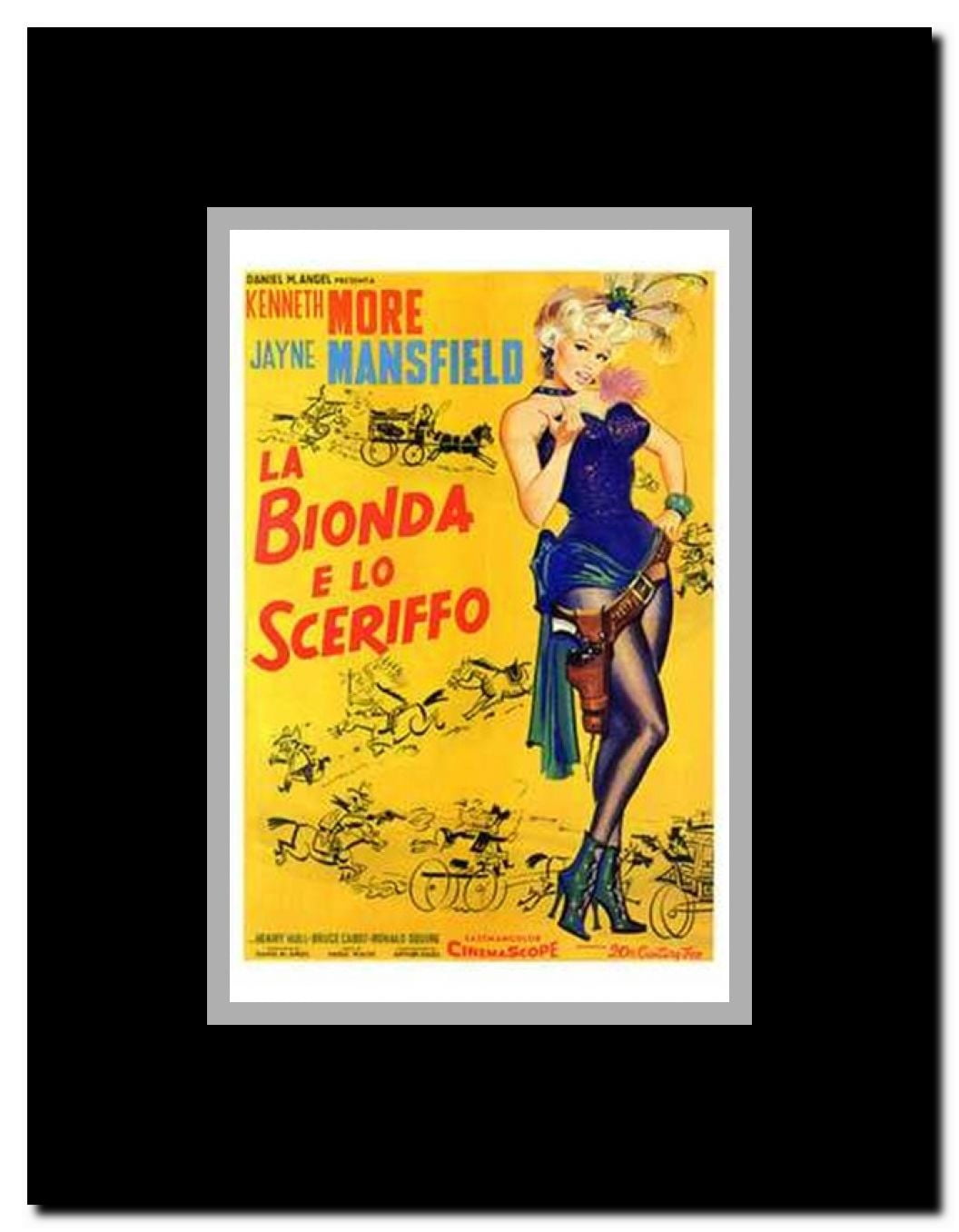 The Sheriff of Fractured Jaw Framed Movie Poster