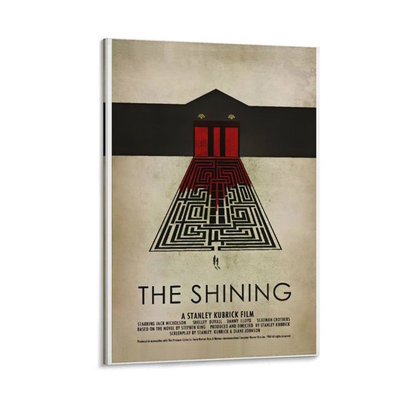 The Shining (3) Classic Movie Poster Painting On Canvas Wall Art Poster Scroll Picture Print Living Room Walls Decor Home Posters 16x24inch(40x60cm)