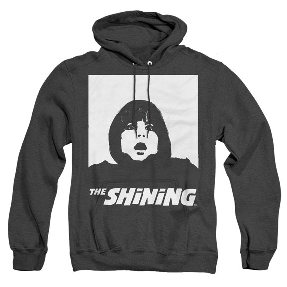The Shining Danny White Unisex Adult Pull-Over Heather Hoodie (Small) Black