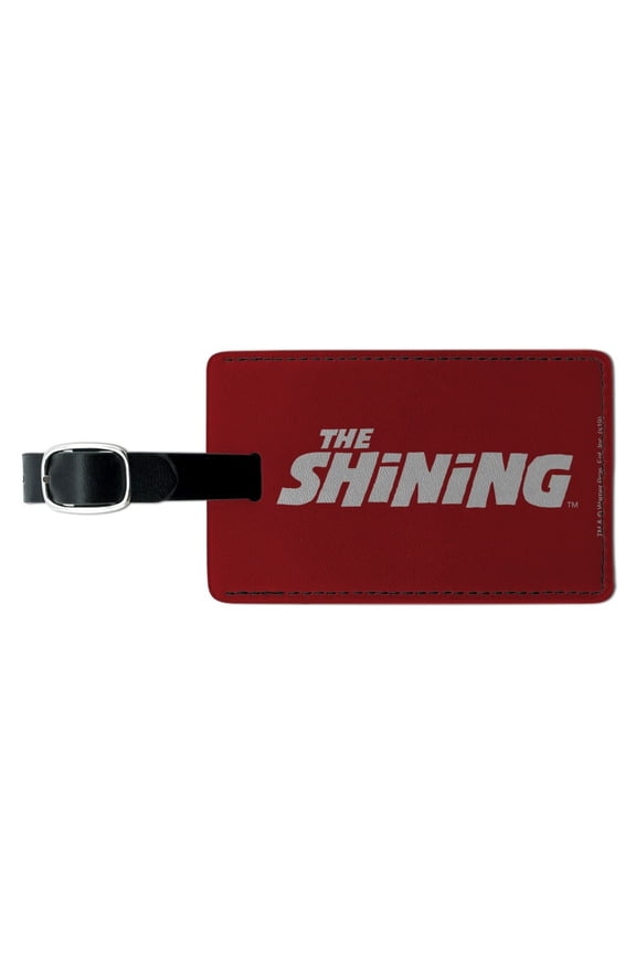 The Shining Logo Rectangle Leather Luggage Card Suitcase Carry-On ID Tag