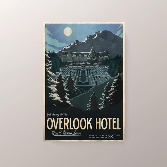 The Shining Movie Poster, Horror Film Decor, Unframed Paper Poster 8x10in