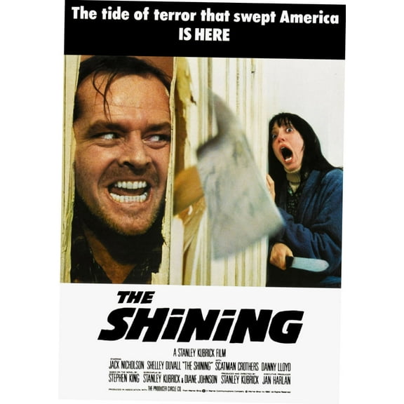 The Shining Movie Poster Print on Metal Sign 8In x 12In Size: 8x12 Square Adults Posters