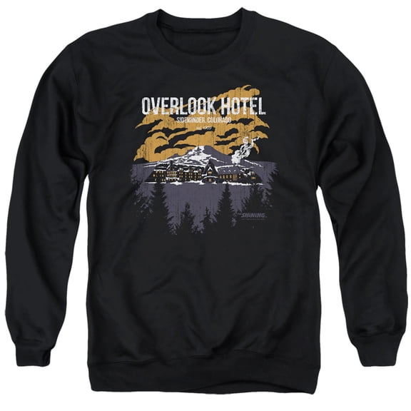 The Shining Overlook Unisex Adult Crewneck Sweatshirt (Medium),Black
