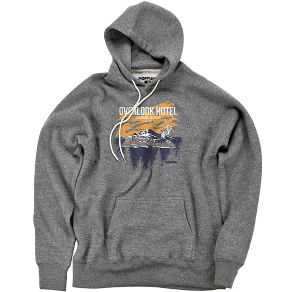 The Shining Overlook Unisex Adult Slim Fit Pull-Over Heather Hoodie, Athletic Heather, Small