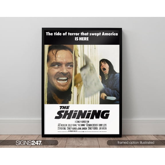 The Shining Poster | Movie Poster | Jack Nicholson | Stanley Kubrick | 1980 | Movie Prints For Cinema Rooms | Home Decor | A0 A1 A2 A3 A4 A5