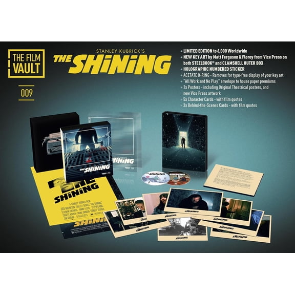 The Shining Special Edition Steelbook [4K Ultra HD] [1980] Region Free [The Film Vault Wave 3]