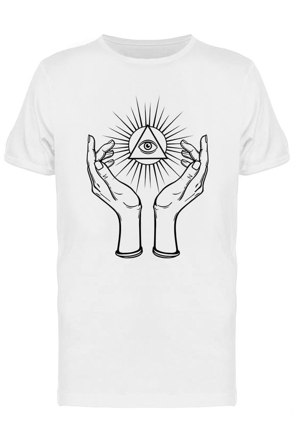 The Shining Triangle Eyes T-Shirt Men -Image by Shutterstock, Male Medium