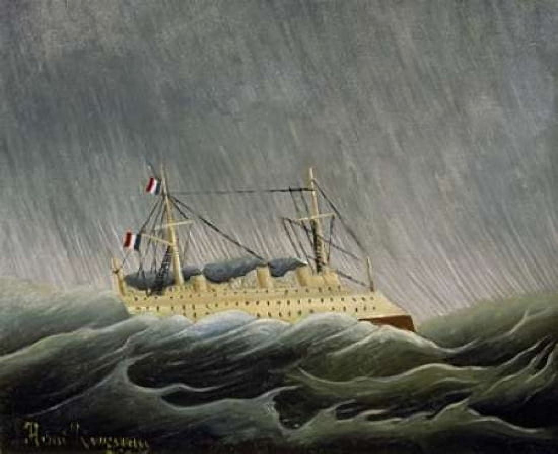 The Ship in the Storm Canvas Art - Henri Rousseau (24 x 30)