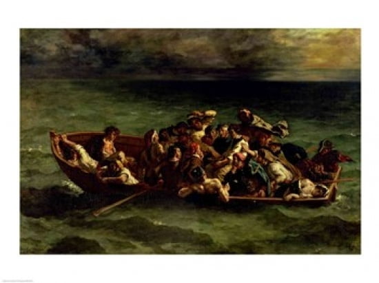 The Shipwreck of Don Juan 1840 Canvas Art - Eugene Delacroix (36 x 24)