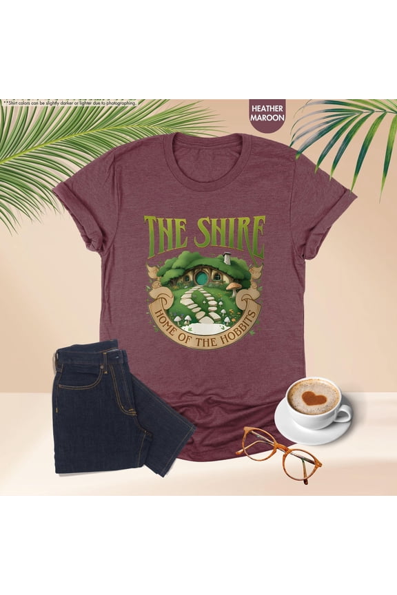 The Shire Home Of The Hobbits Shirt, LOTR Shirt, Hobbit Shirt, Bilbo Baggins Fan Shirt, Movie Shirt, Frodo Baggins Shirt,Movie Fan Tee All Size S-5Xl