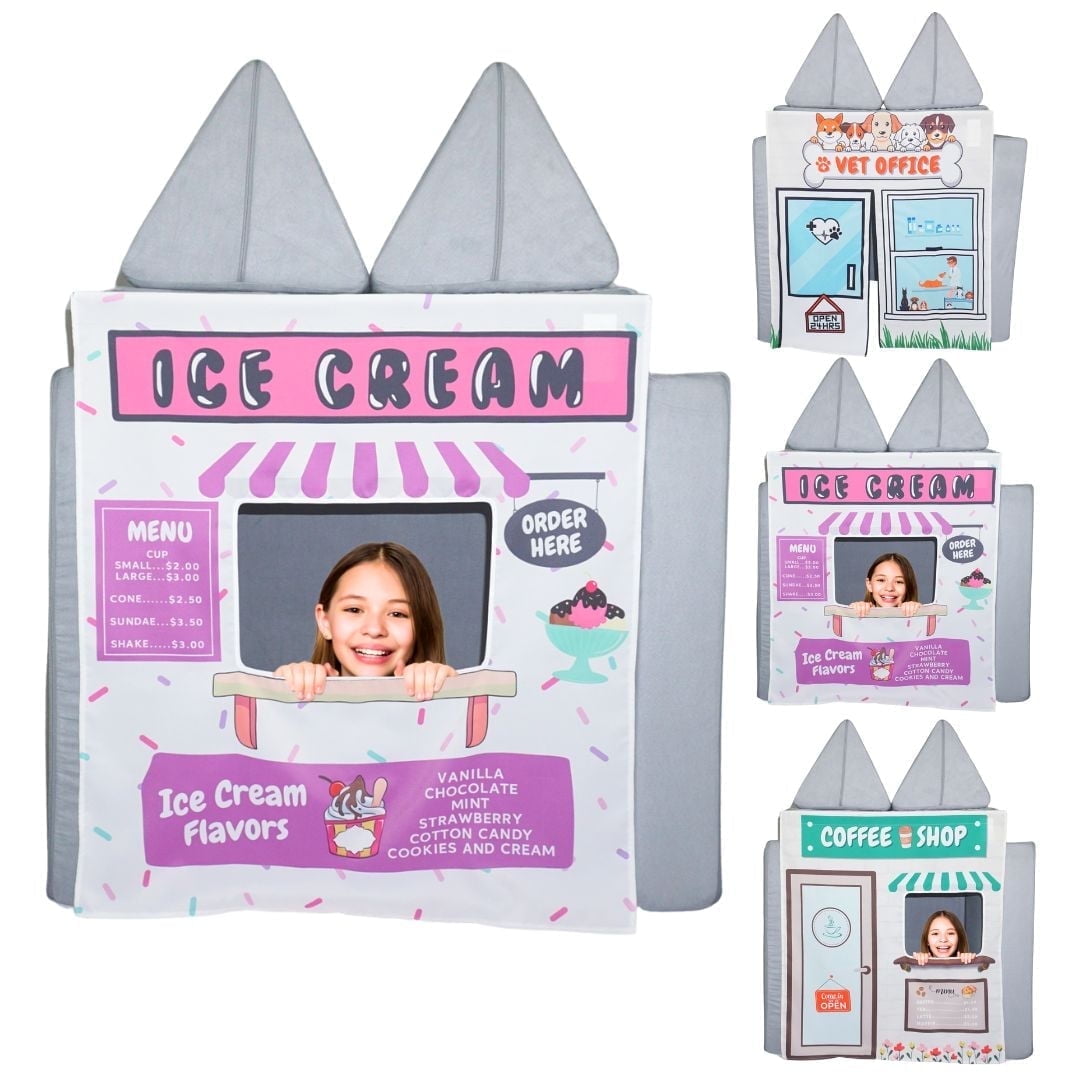 "The Shops" 3-Pack Play Panels for Kids Foam Play Couch