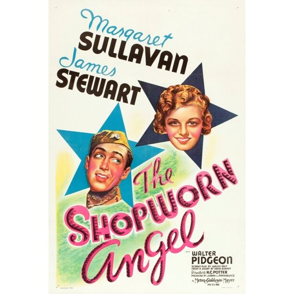 The Shopworn Angel James Stewart Margaret Sullavan 1938 Movie Poster Masterprint (24 x 36)