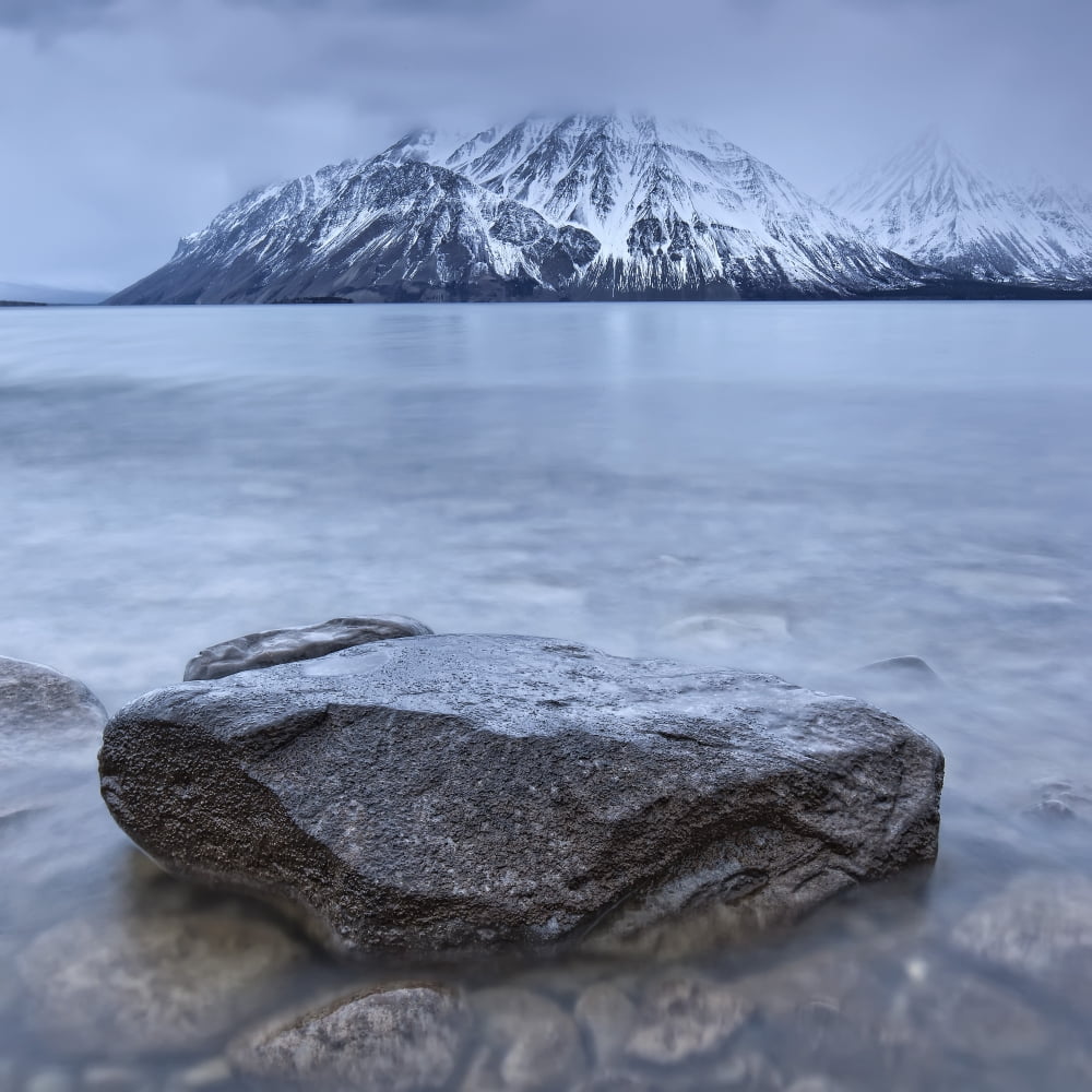 The Shoreline Of Kathleen Lake In Late October Kluane National Park Yukon Canvas Art - Robert Postma Design Pics (24 x 24)