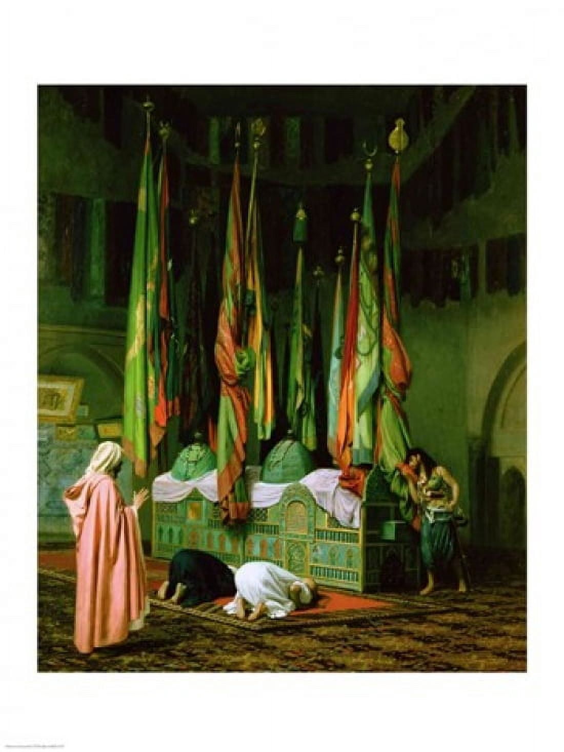 The Shrine of Imam Hussein Canvas Art - Jean leon Gerome (18 x 24)