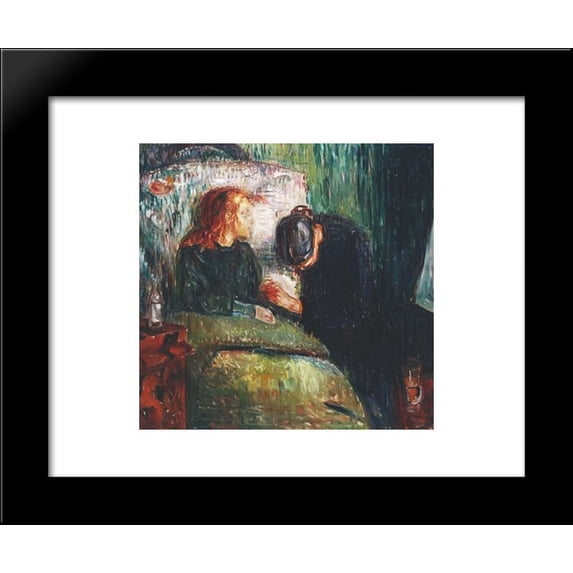The Sick Child 20x24 Framed Art Print by Munch, Edvard