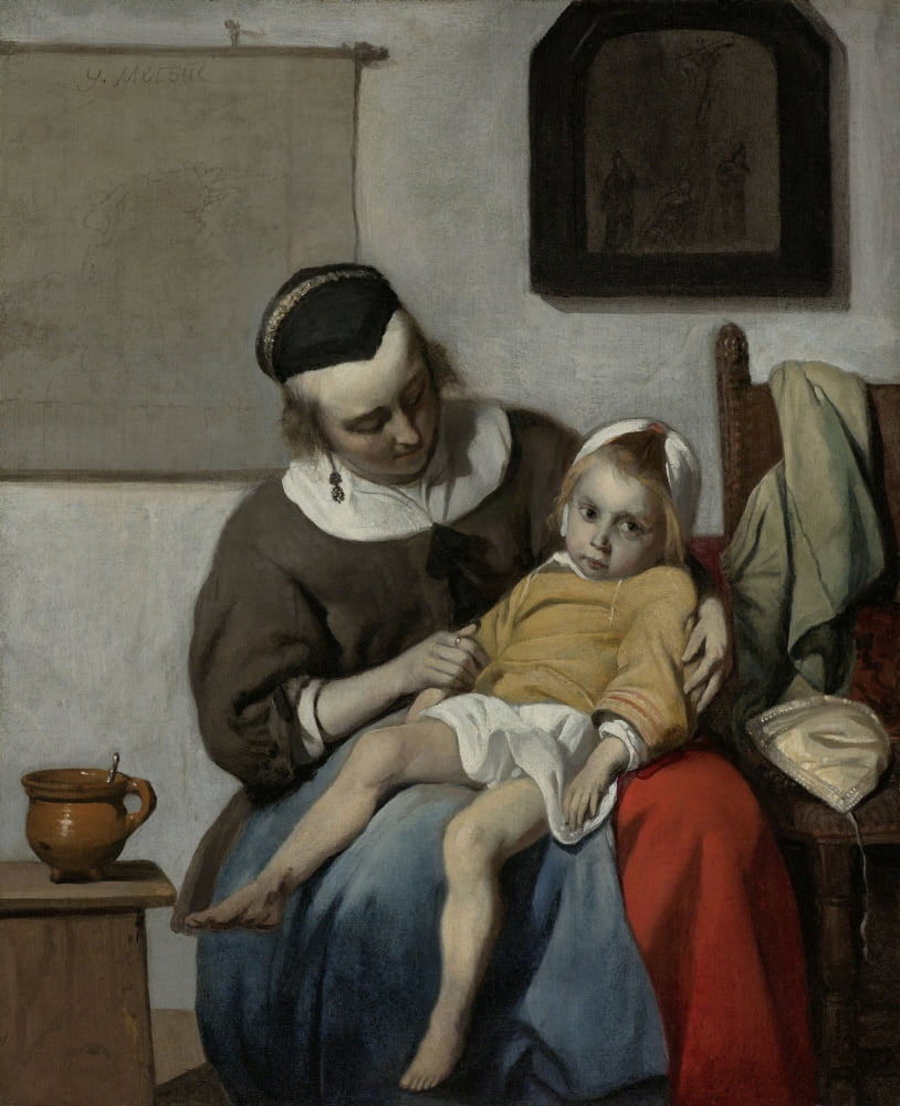 The Sick Child Canvas Art -  (18 x 24)